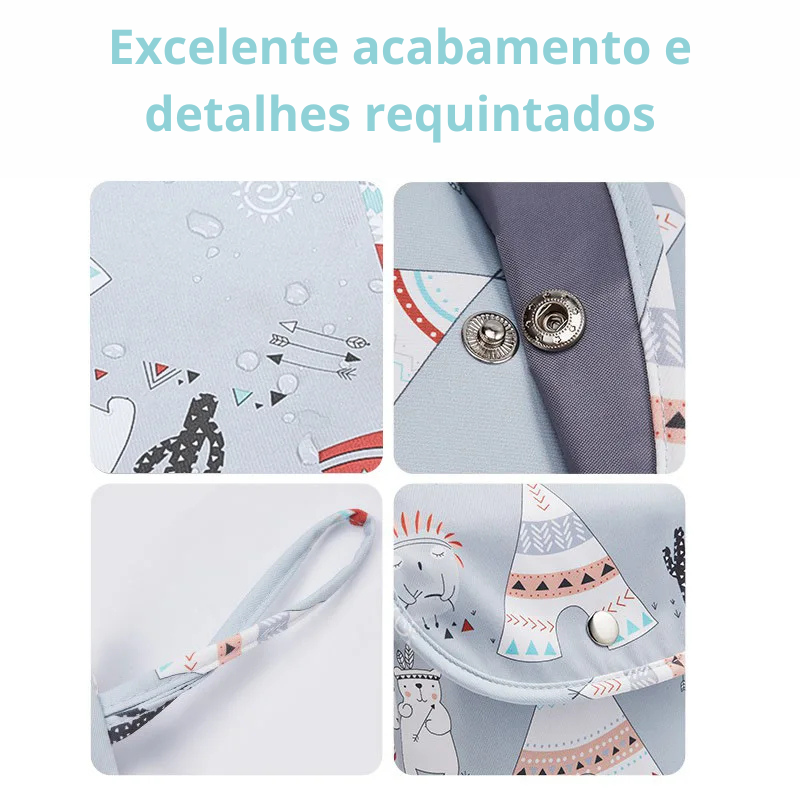 Bolsa Impermeável para Fraldas e Acessórios de Bebé – Organizador de Viagem