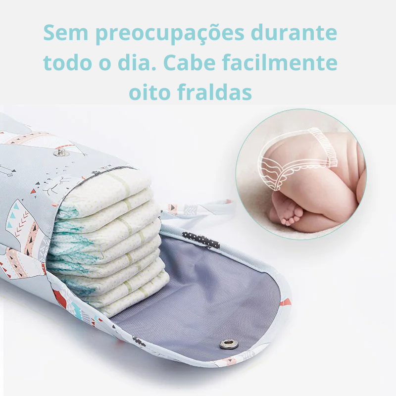 Bolsa Impermeável para Fraldas e Acessórios de Bebé – Organizador de Viagem