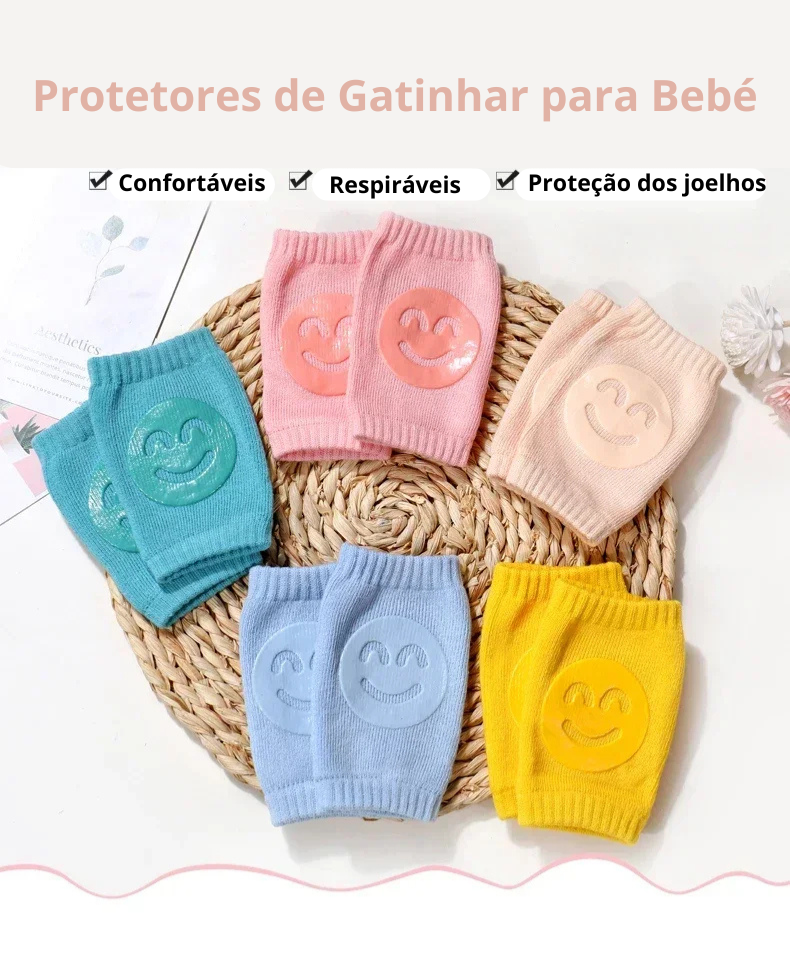 Protetores de Gatinhar para Bebé - Protege os Joelhos Durante o Gatinhar