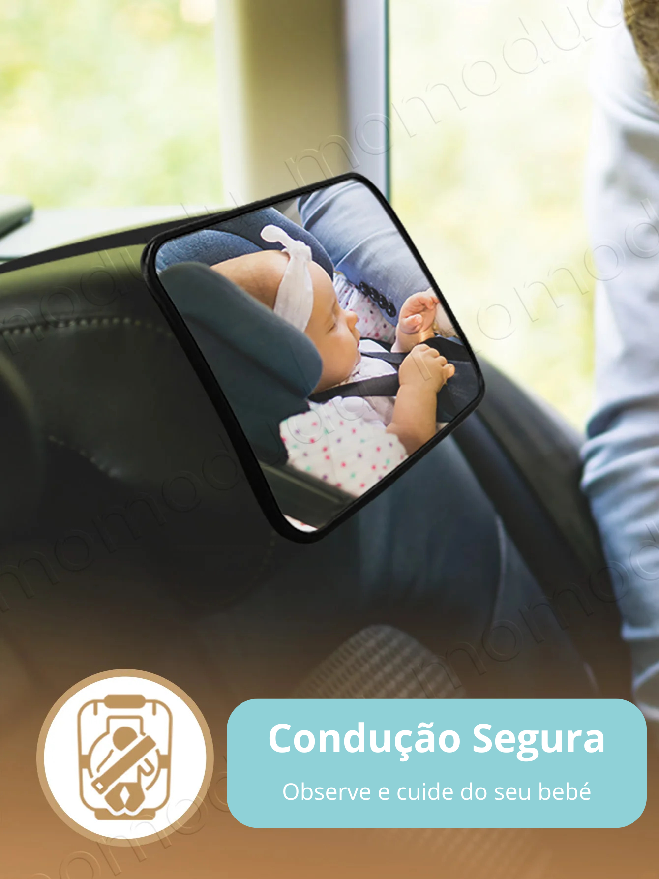 Espelho Retrovisor para Bebé (Visão Traseira)
