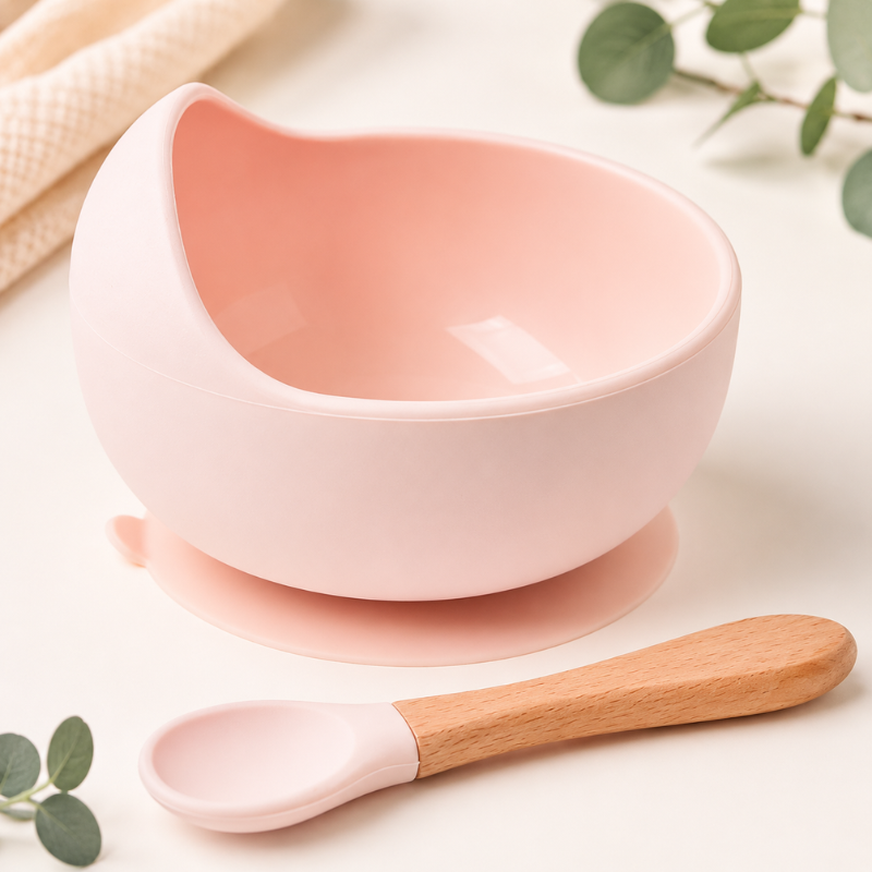 Taça de Silicone Antiderrame para Bebé – Menos Sujidade, Mais Tranquilidade nas Refeições