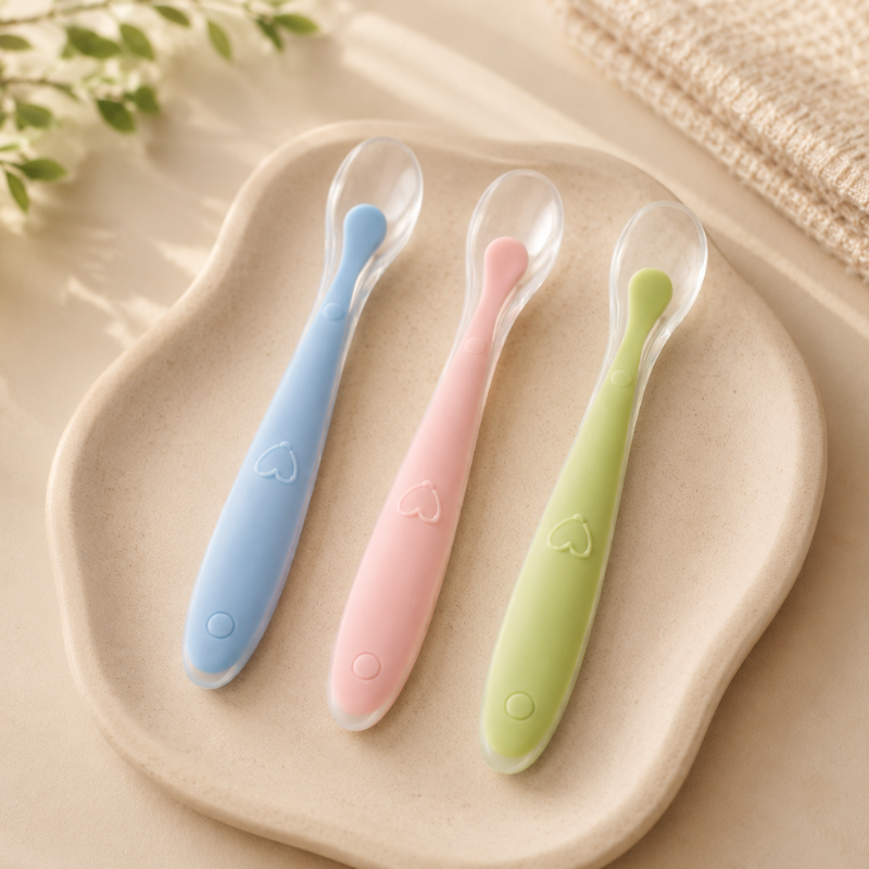 Colher de Silicone para Bebé (Pack 2 Unidades)