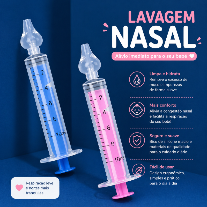 Kit de Lavagem Nasal para Bebé