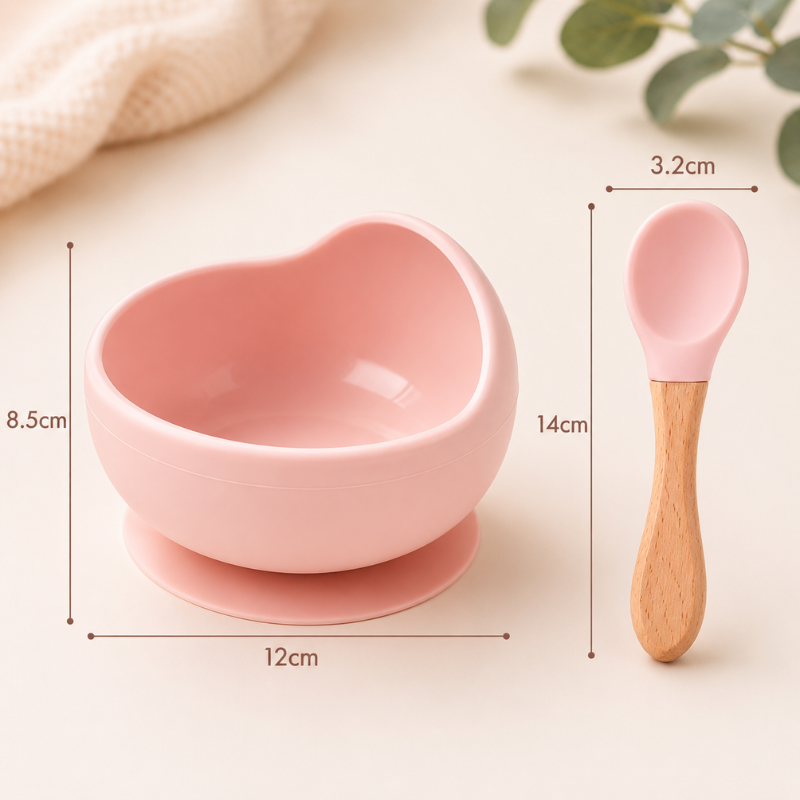 Taça de Silicone Antiderrame para Bebé – Menos Sujidade, Mais Tranquilidade nas Refeições
