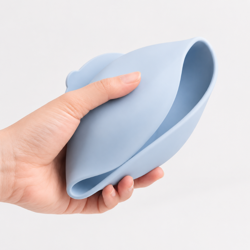 Taça de Silicone Antiderrame para Bebé – Menos Sujidade, Mais Tranquilidade nas Refeições