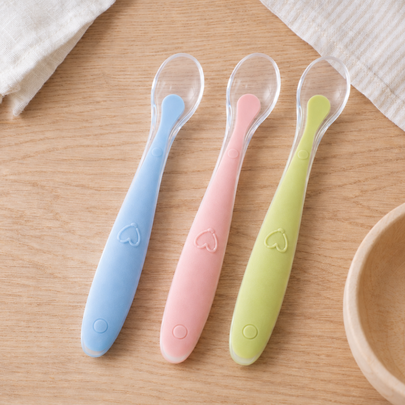 Colher de Silicone para Bebé (Pack 2 Unidades)