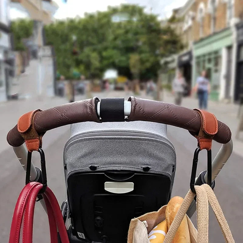 Suporte Universal para Carrinho – Gancho Reforçado 360º em Couro