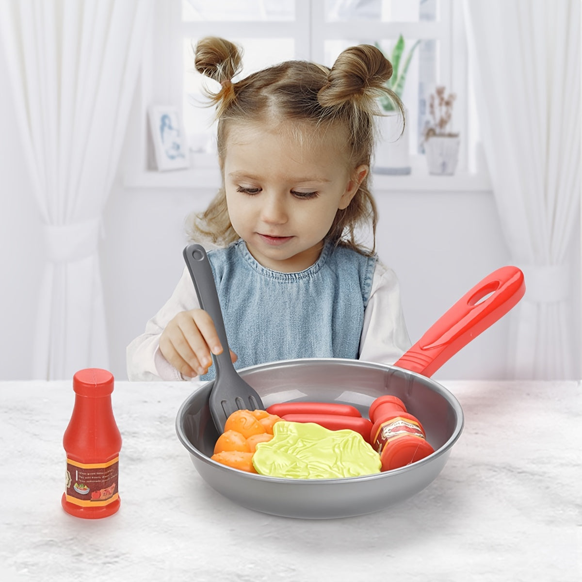 Conjunto de Cozinha Infantil – 8 Peças de Brincadeira Criativa