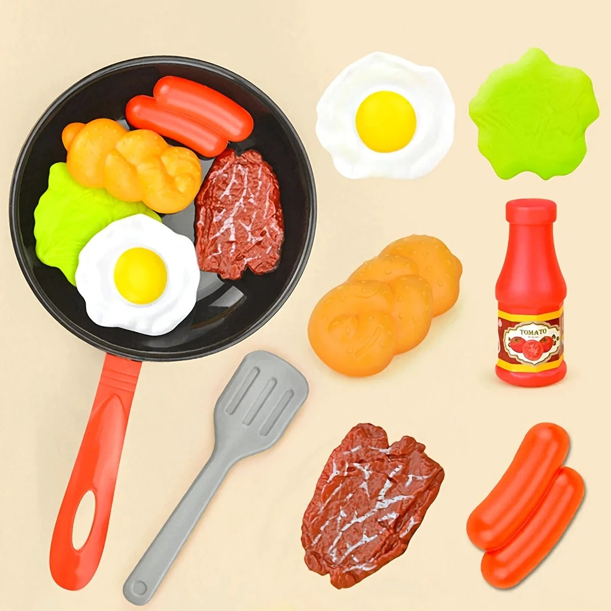 Conjunto de Cozinha Infantil – 8 Peças de Brincadeira Criativa