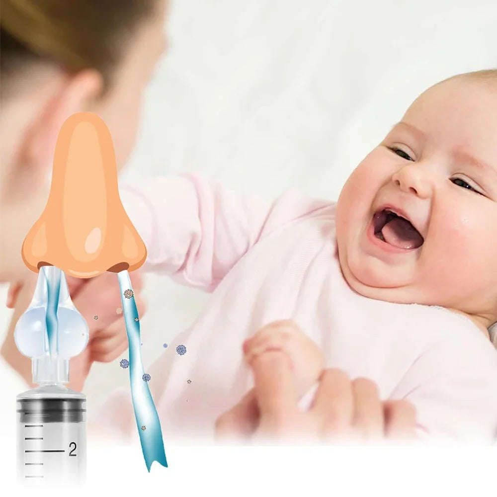 Bocal de Silicone para Lavagem Nasal com Seringa