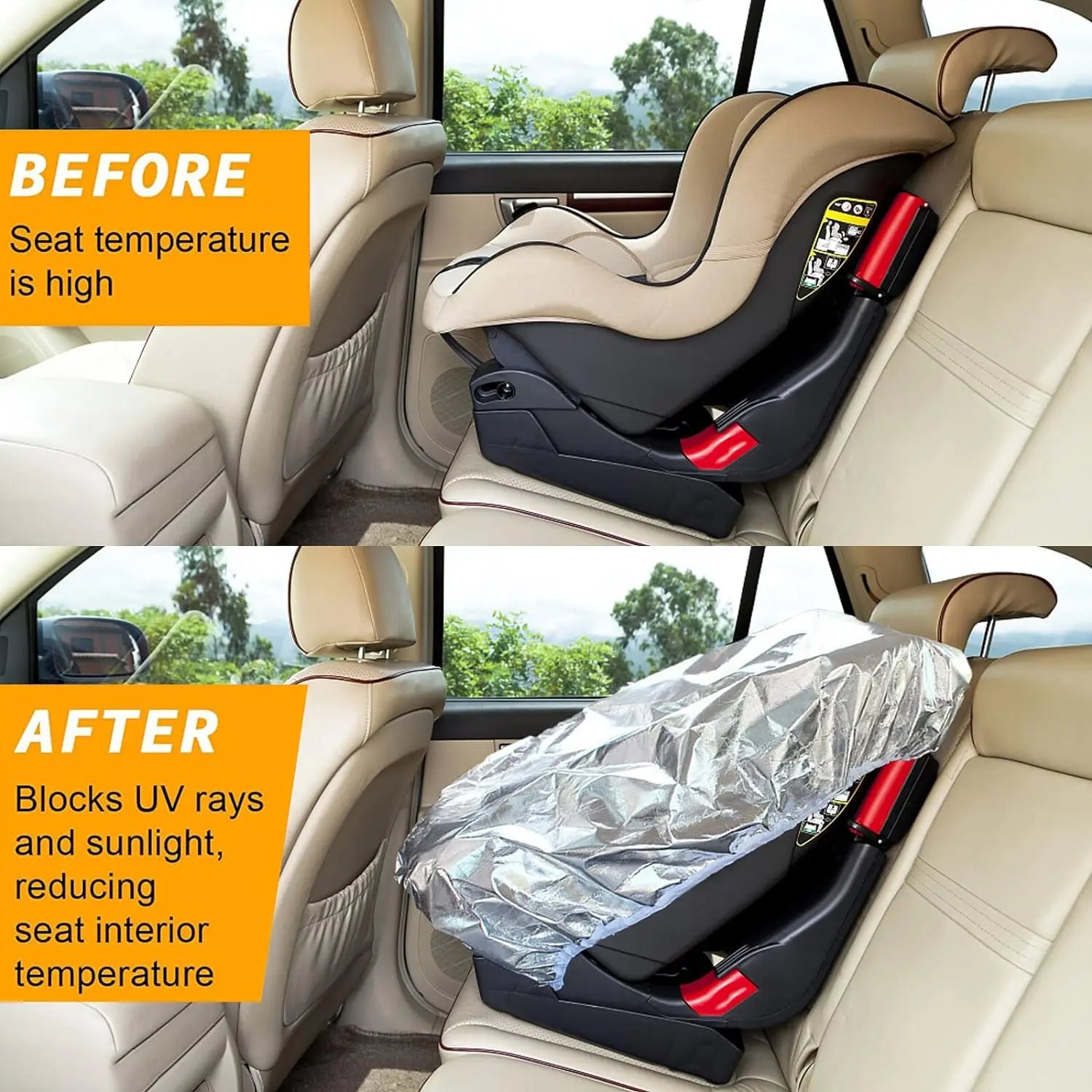 Capa Protetora para Cadeira Auto de Bebé – Menos Calor e Mais Conforto