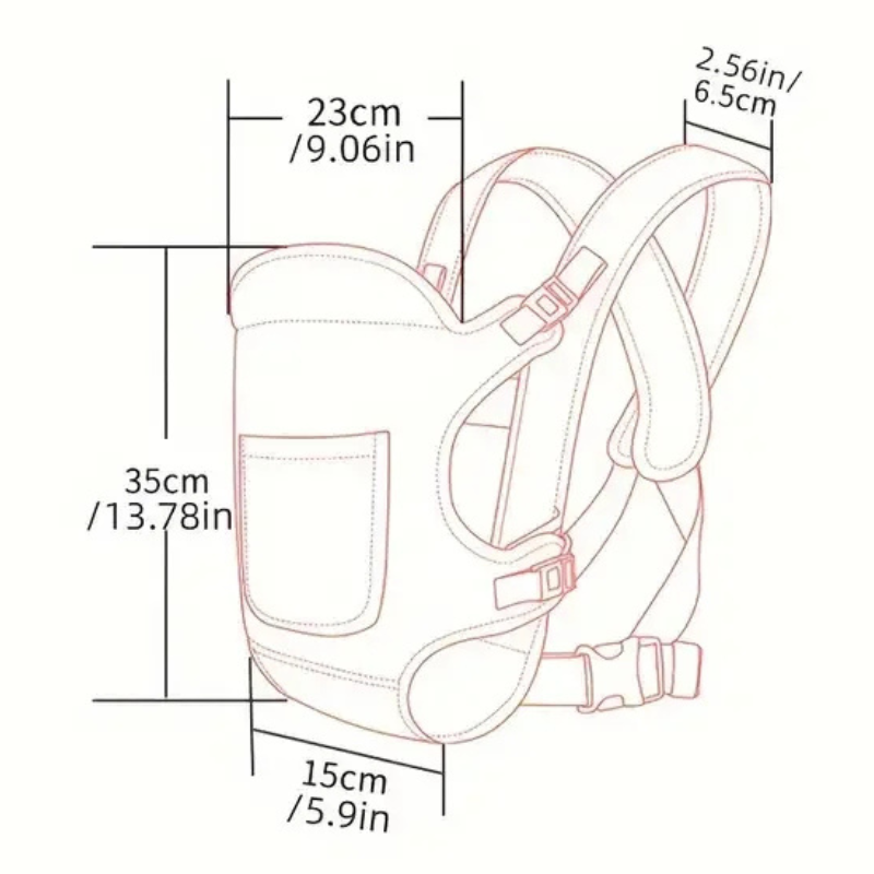 Sling Porta-Bebés Ajustável – Conforto o Ano Todo (0/18 Meses)