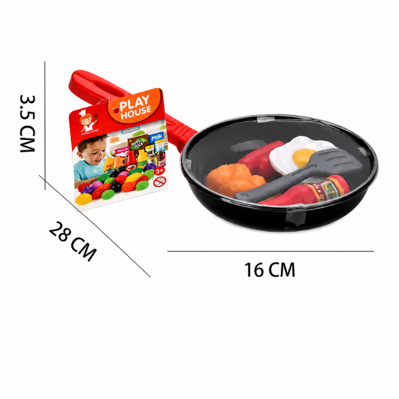 Conjunto de Cozinha Infantil – 8 Peças de Brincadeira Criativa
