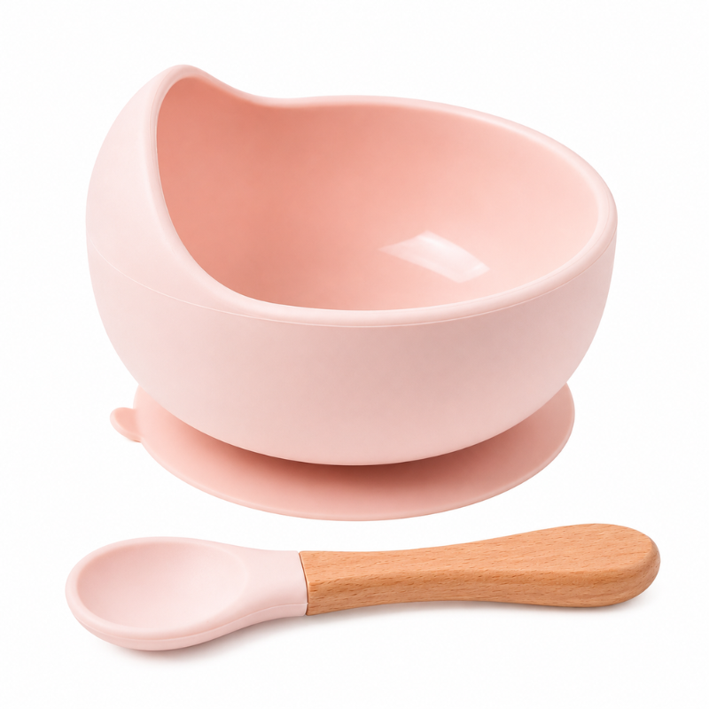 Taça de Silicone Antiderrame para Bebé – Menos Sujidade, Mais Tranquilidade nas Refeições