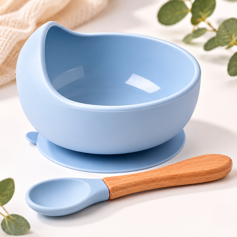 Taça de Silicone Antiderrame para Bebé – Menos Sujidade, Mais Tranquilidade nas Refeições