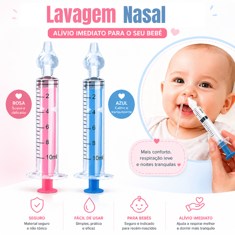 Kit de Lavagem Nasal para Bebé