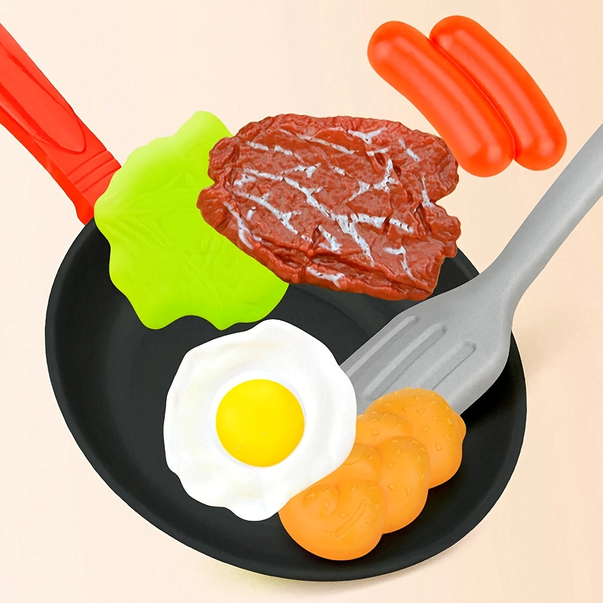 Conjunto de Cozinha Infantil – 8 Peças de Brincadeira Criativa
