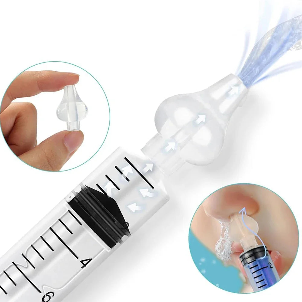 Bocal de Silicone para Lavagem Nasal com Seringa