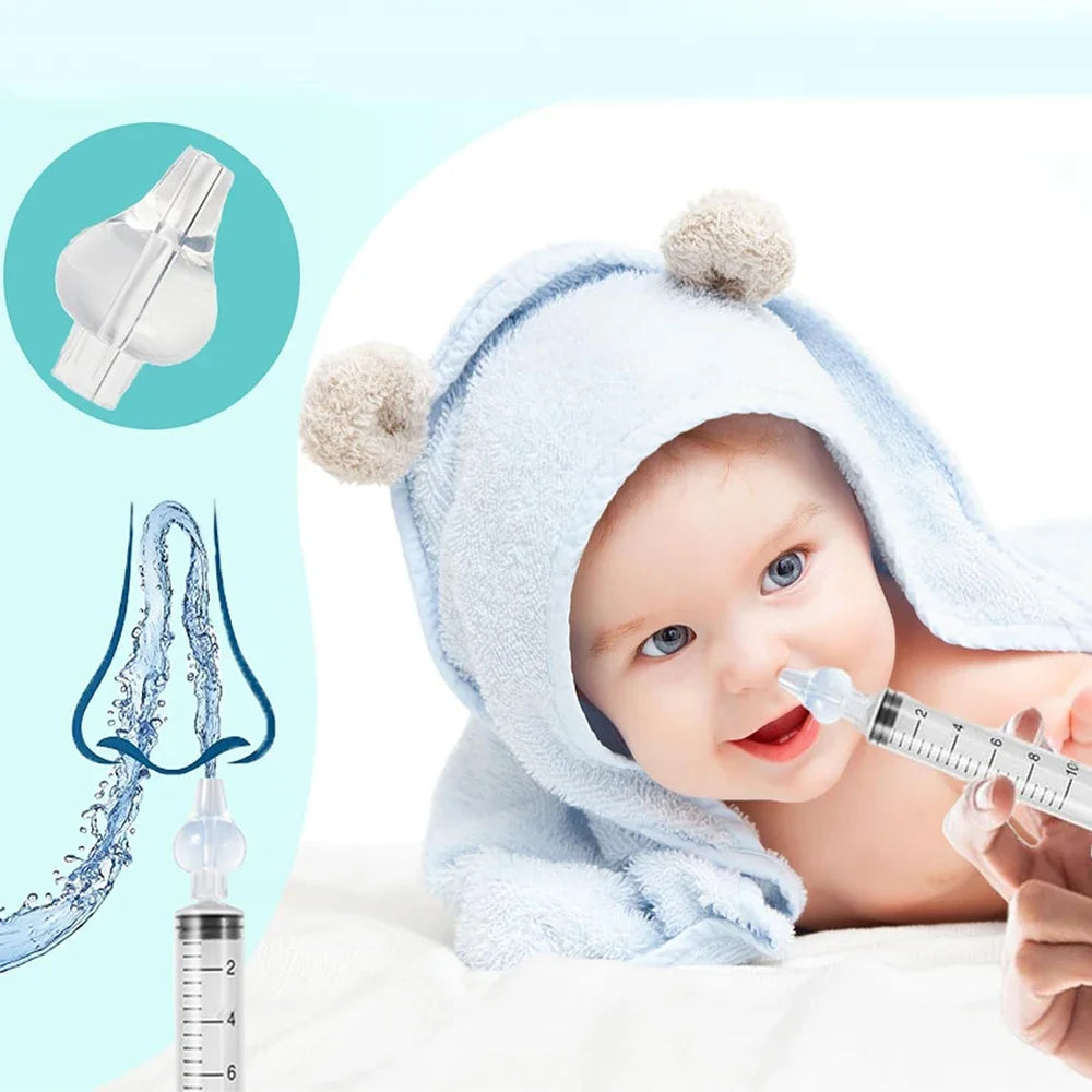 Bocal de Silicone para Lavagem Nasal com Seringa