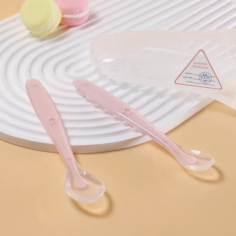 Colher de Silicone para Bebé (Pack 2 Unidades)
