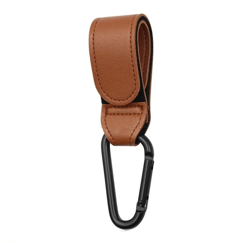 Suporte Universal para Carrinho – Gancho Reforçado 360º em Couro