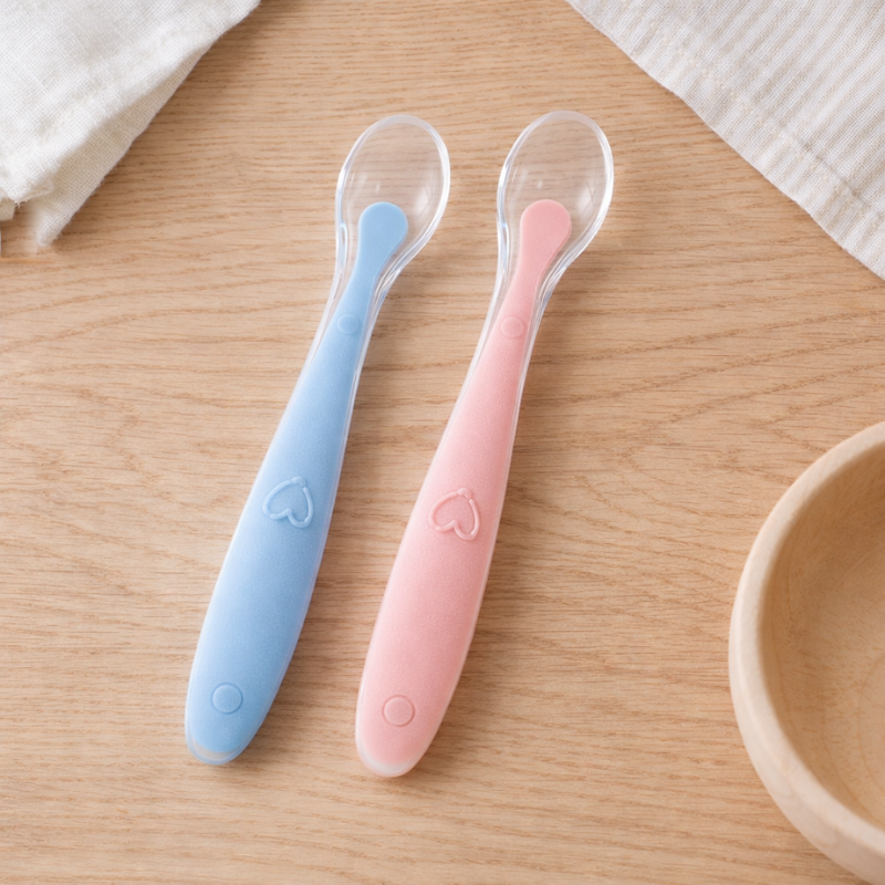 Colher de Silicone para Bebé (Pack 2 Unidades)